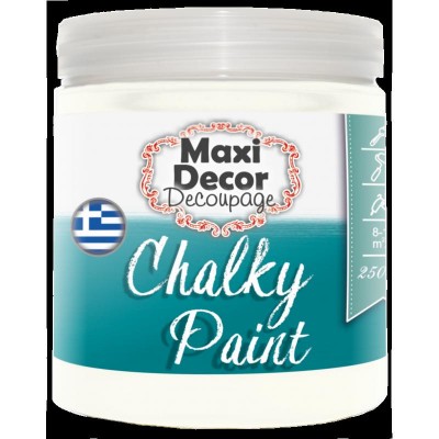 Χρώμα Κιμωλίας 250ml Maxi Decor Chalky 521 Ζαχαρί_CH521250